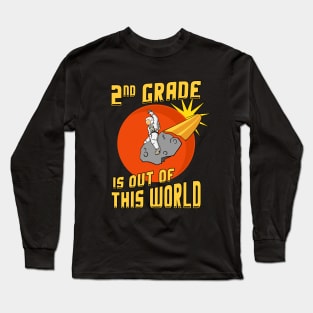 2nd Grade Is Out Of This World Back to School Astronaut Long Sleeve T-Shirt